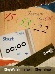 展示用デジタル時計